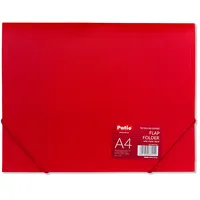 Mape ar gumiju Patio, 0.45 mm, A4 formāts, sarkana  150-03681 5907690881450
