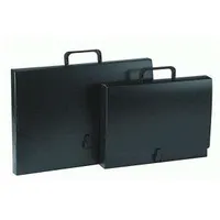 Mape portfelis Multi-S A4/60Mm ar slēdzi,  melna krāsa Ms5037