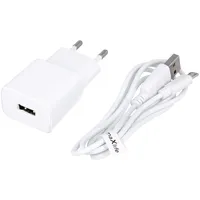 Maxlife Mxtc-01 charger 1X Usb 1A white  microUSB cable Oem001540 5900495761651