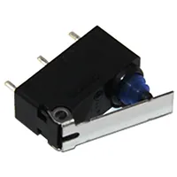 Microswitch Snap Action 0.1A/125Vac 2A/12Vdc with lever Spdt  D2Hw-A211Dl