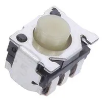 Microswitch Tact Spst Pos 2 0.05A/12Vdc Smt 1.6N 3.4Mm round  Skrtlbe010