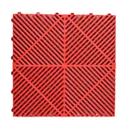 Moduļu saliekamās grīdas flīzes 400X400X18 mm sarkanas  Krkfm07Rd