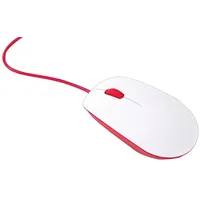 Official Raspberry Pi Mouse, Red/White, Wired  Rpi-Mouse-Red/White