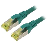 Patch cord S/Ftp 6A stranded Cu Lszh green 0.5M 26Awg  Dk-1644-A-005/G