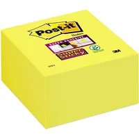 Piezīmju līmlapiņu kubs Post-It Super Sticky,350Lpp, 76X76Mm, dzeltens  100-00921 021200466076