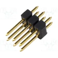 Pin header pin strips male 6 straight 2.54Mm Tht 2X3  Sl22.124.06G