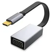 Platinet Pmma9089 Vienvirziena vada video adapteris Usb-C Type-C spraudnis uz Vga D-Sub monitora ligzda 1080P izšķirspēja Melns  5907595447119
