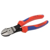 Pliers side,cutting handles with plastic grips 180Mm  Knp.7402180 74 02 180