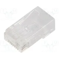 Plug Rj45 Pin 8 Cat 6 shielded Layout 8P8C for cable Idc  54553