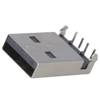 Plug Usb A male on Pcbs Tht Pin 4 angled 90 shielded  Mx-48037-0001 480370001