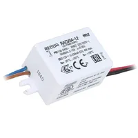 Power supply switched-mode Led 4W 12Vdc 330Ma 90264Vac Ip65  Racv04-12