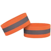 Hurtel Reflective strap armband for bike running jogging velcro 4Cm orange Strap  9111201933569