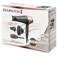 Remington D5706 Curl  Straight Confidence Ionic Hair Dryer, Grey/Pink 5038061100587