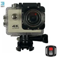 Riff Spk-1 Ultra Hd 4K 16Mpix Wi-Fi Sporta Kamera ar 2 Lcd Pulti  8X Fiksācijas komplektu Balta Rf-Spk1-White 4752219007993
