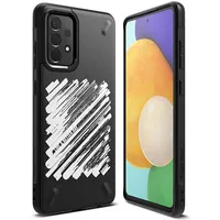 Ringke Onyx Design Durable Tpu Case Cover for Samsung Galaxy A72 4G black Paint Oxsg0047  8809785455188