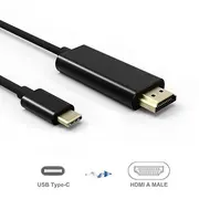 Roger Kabelis Usb-C uz Hdmi 4K30Hz / 1.8M  Ro-Usbc2Hdmi1.8M-Bk 4752168115923