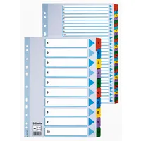 Sadalītājs dokumentiem Esselte A4, 1-31 kartona ar krāsainiem cipariem  150-00286 5902812221367
