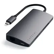 Satechi Aluminium Adapter V2 Usb-C Usb-C, 3X Usb-A, 4K Hdmi, czytnik kart micro/SD, Ethernet Gwiezdna szarość  St-Tcma2M 879961007140 20864270360