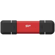 Silicon Power Ds72 Usb flash drive 250 Gb Type-A / Type-C 3.2 Gen 2 3.1 Red  Sp250Gbuc3S72Vpr 4713436162568 Pamslpfld0084