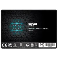 Silicon Power Slim S55 2.5 240 Gb Serial Ata Iii Tlc  6-Sp240Gbss3S55S25 4712702629156