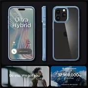 Spigen Crystal Hybrid Case for iPhone 15 Pro Max - Clear Blue  153153-Uniw 8809896747578 39269097
