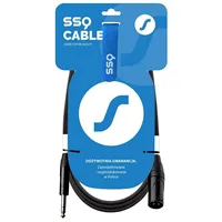 Ssq Jsxm1 - Xlr male Jack stereo 6,3 mm cable , 1 m  Ss-2027 5904161822691 Nglssqkab0113