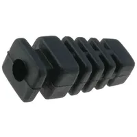 Strain relief rubber L 22.6Mm black Panel thick max.2.85mm  Z-4/Odg/Bk Fi 4