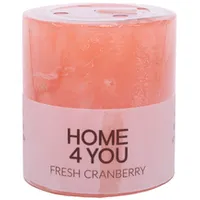 Svece Fresh Cranberry, D6.8Xh7.2Cm, gaiši rozā  smaržas- dzērveņu 80073 4741243800731