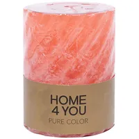 Svece Pure Color, D6.8Xh9.5Cm, rozā  bez smaržas 80153 4741243801530