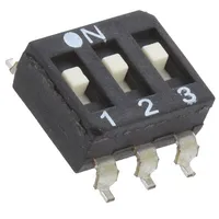 Switch Dip-Switch Poles number 3 Off-On 0.025A/24Vdc Pos 2  Esd103Ltz