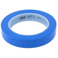 Tape marking blue L 33M W 19Mm Thk 0.13Mm 2.5N/Cm 130  3M-471-19-33/Bl 471-19-33/Bl