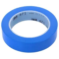 Tape marking blue L 33M W 25Mm Thk 0.13Mm 2.5N/Cm 130  3M-471-25-33/Bl 471-25-33/Bl