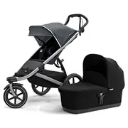 Thule Urban Glide 2 visurgājējs bērnu ratiņi aluiminium/dark shadow ar basīti melns 69-10101964  091021422124 10101964
