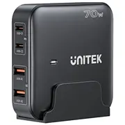 Gan network charger - Unitek P1228Abk01-Eu  70W 2X Usb-C Usb-A 4894160050984 Ladutksic0023