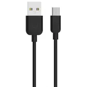 Usams Us-Sj098 Izturīgs Tpe Universāls Micro Usb uz Datu  Ātrās Uzlādes 2A kabelis 1M Melns Micusbxd01 Us-Sj098-Bk 6958444936277