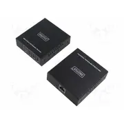 Usb extender 3.2 Gen 1 black metal 5Gbps Cat 6A 100M  Da-73121