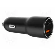 Usb power supply A socket,USB C socket Sup.volt 1224Vdc  Taucac2Pdqc38Car01 Ta-Uc-Ac2Pdqc38-Car-01