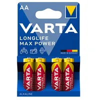 Varta Longlife Max Power Alkaline Battery Aa 1,5V B4  Bataa.alk.vlm4 4008496105946