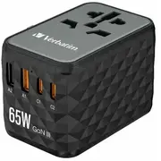 Verbatim Gan Iii Uta-05 2 X Usb-C Pd 65W  Qc 4 / Usb-A 32120 0023942321200 Wlononwcrfmg5