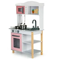 Wooden kitchen for children  metal accessories Ecotoys 7255 6942397372558