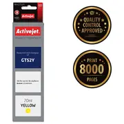 Activejet Ah-Gt52Y Ink Bottle Replaces Hp Gt52Y M0H56Ae Supreme 70 ml 8000 pages, yellow  5901443110767 Expacjahp0291