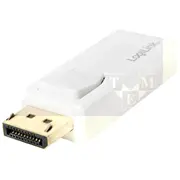 Adapter Displayport plug,HDMI socket Hdcp 1.3 white  Cv0100
