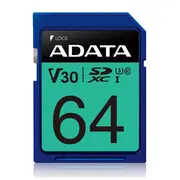 Adata 64Gb Sdxc Uhs-I U3 V30S 95Mb/60Mb  Asdx64Gui3V30S-R 4713218463913