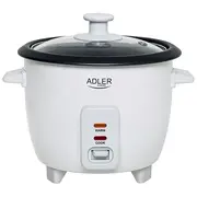 Adler Rice Cooker  Ad 6418 300 W 0.6 L Number of programs 2 White 5905575901798