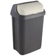 Atkritumu spainis ar rotējošu vāku 10L Rasmus 25,5X19X39Cm grafīta krāsā  0610453826 4052396001709
