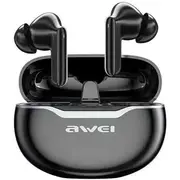 Awei headphones  słuchawki Bluetooth 5.3 T50 Enc docking station stacja dokująca czarny black 6954284004077
