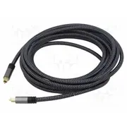 Cable Toslink plug,both sides 10M Plating gold-plated Pvc  Goobay-Plus-65308 65308