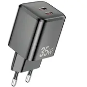 Charger Gan 35W 2Xusb-C black Pd65-Eu  Awe000218 6954284009508 85044030