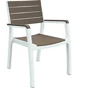 Dārza krēsls Harmony Armchair balts/bēšīgi brūns  29201284587 7290106926431