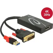 Delock Adapter Dvi male Gt Displayport 1.2 female black  62596 4043619625963